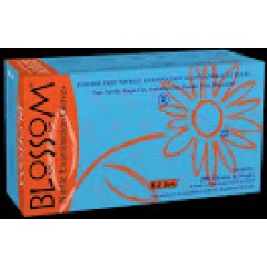 Blossom brand EZ Don Miracle Blue Nitrile PF Exam Gloves XS